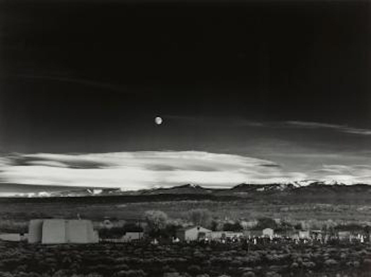 Moonrise, Hernandez, New Mexico by Ansel Adams