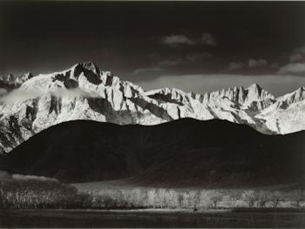 Winter Sunrise, Sierra Nevada, From Lone Pine, California by Ansel Adams