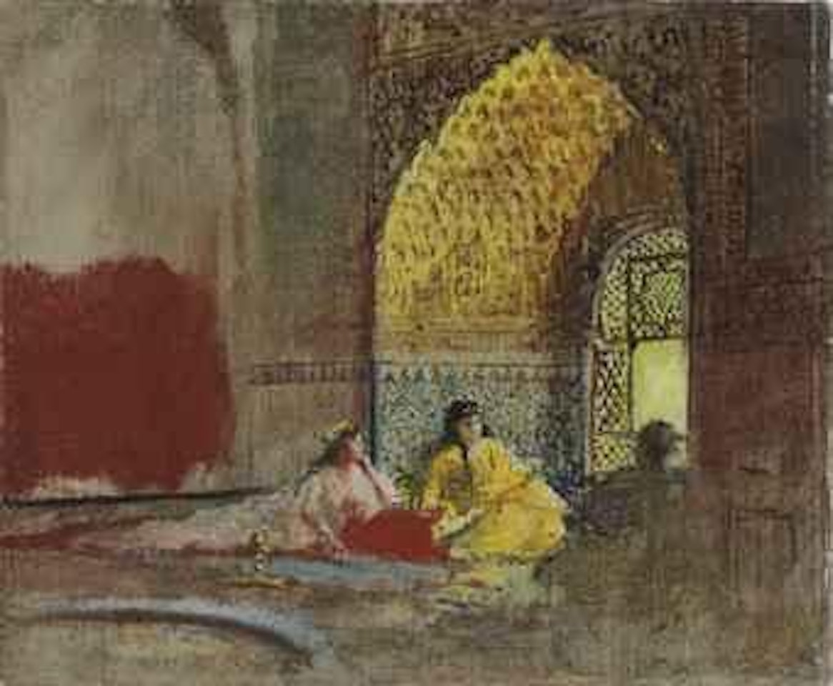 Study for Interior of La Torre des Infantas, Illustrating the Legend of the Three Moorish Princesses in Washington Irving's 'The Alhambra' by Edwin Lord Weeks