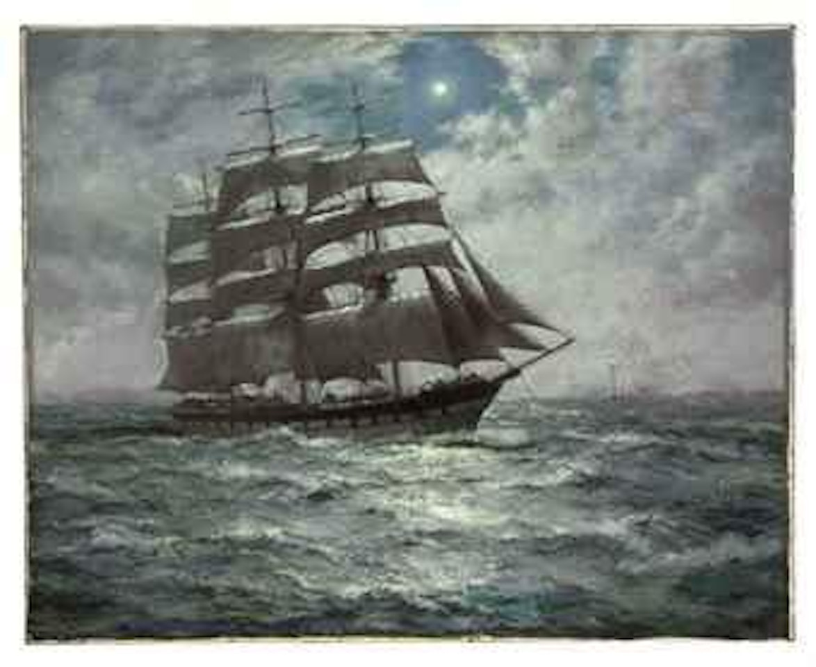 The Silver Moon: 'The Morayshire' by Montague Dawson