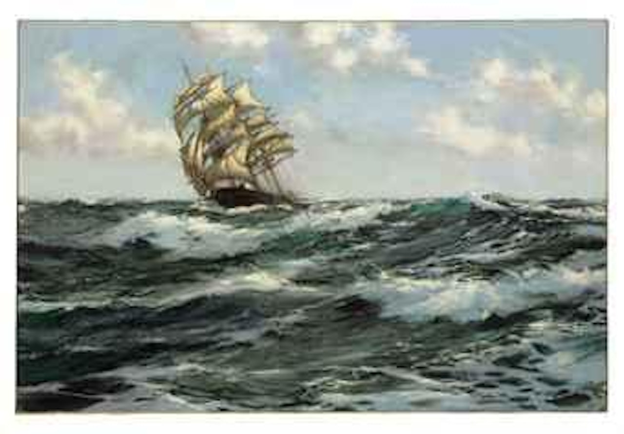 Eddying Foam: 'The Young Australia' by Montague Dawson