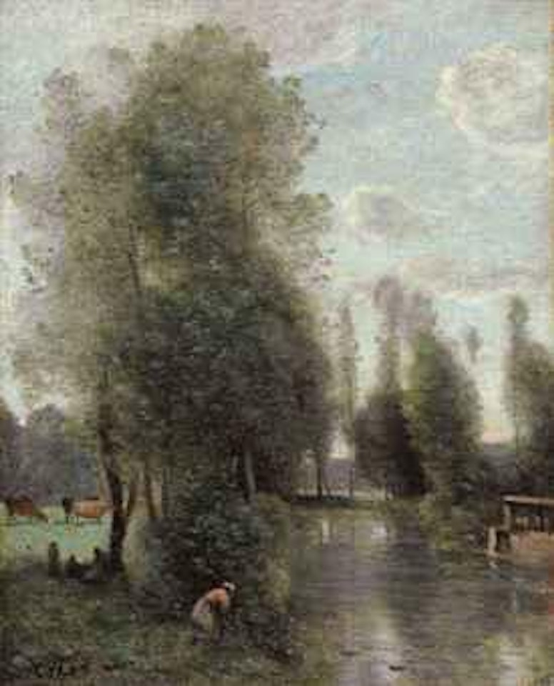 Essoye (Aub) La vanne by Jean Baptiste Camille Corot