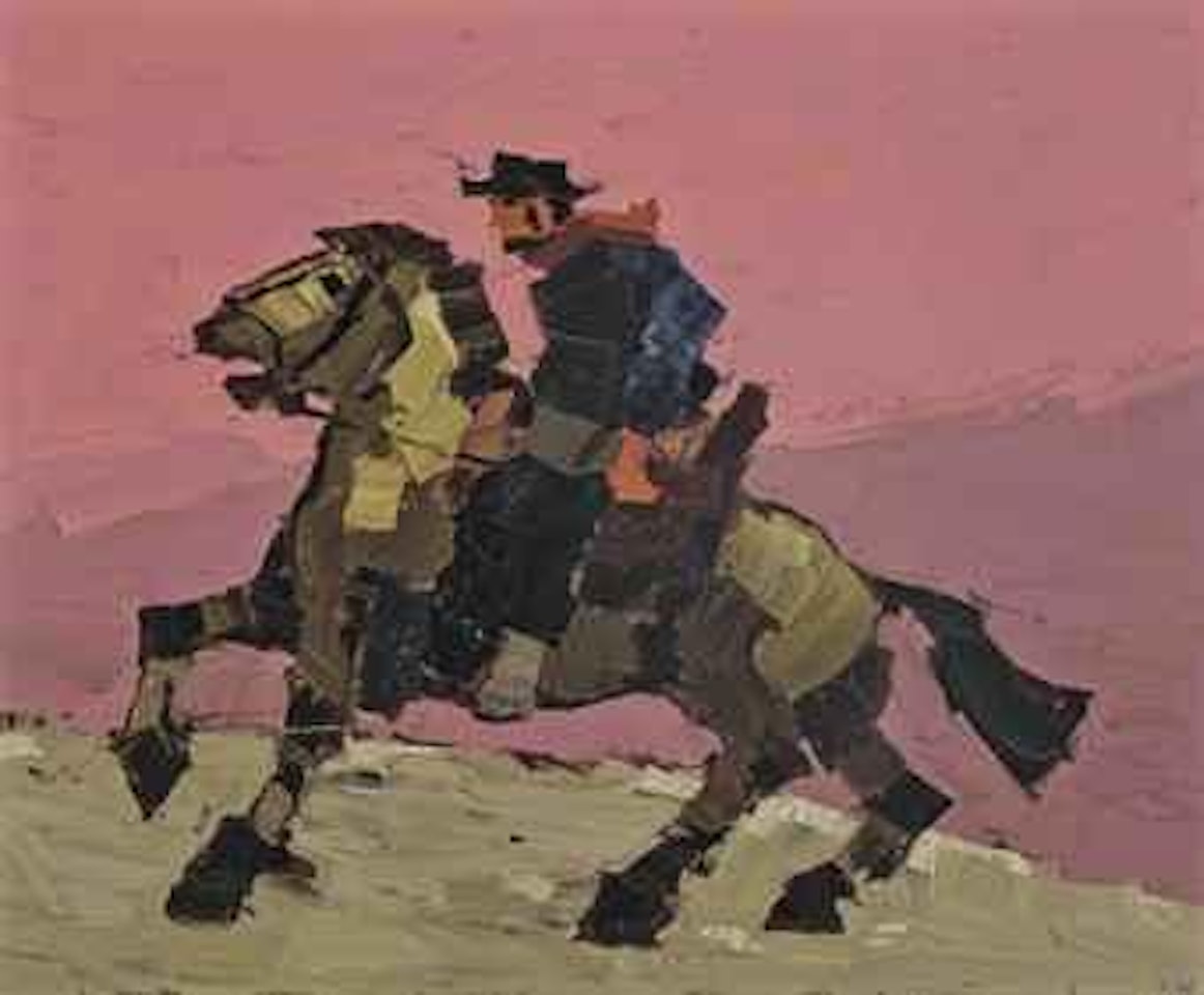 Rider in the Desert by Kyffin Williams