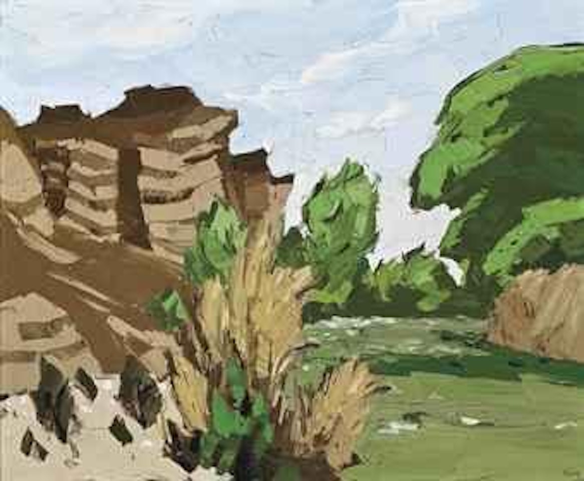 The Ffos at Lle Cul by Kyffin Williams