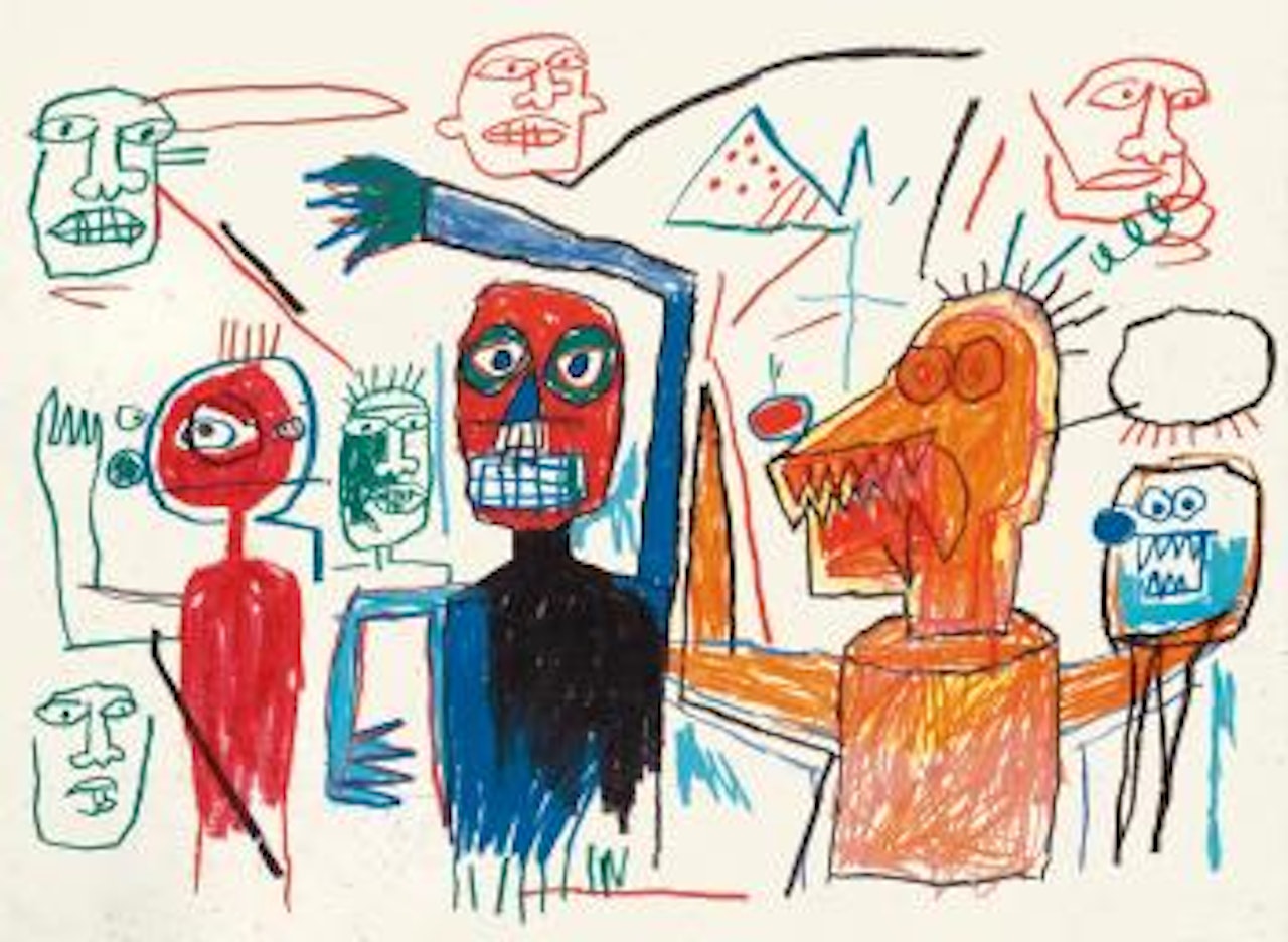 Untitled (Many Figures) by Jean-Michel Basquiat