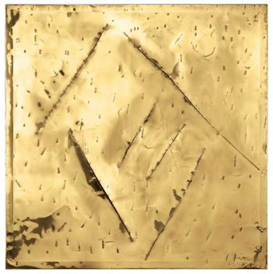 Concetto Spaziale, New York 11 by Lucio Fontana