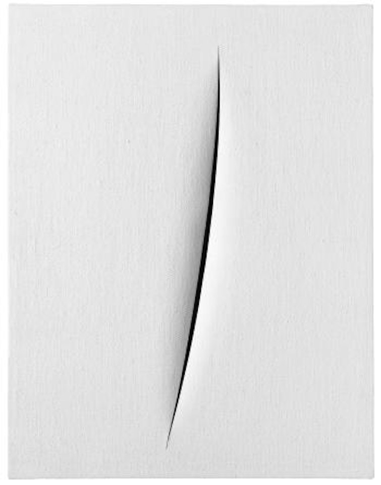Concetto Spaziale, Attesa by Lucio Fontana