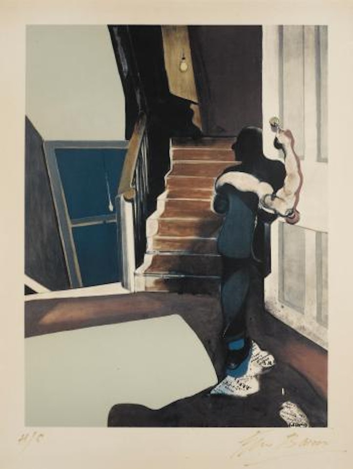 In Memory Of George Dyer (Centre Panel Of Triptych) by Francis Bacon