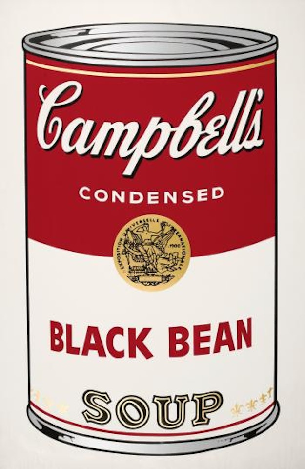 Campbell's Soup I: Black Bean (F. & S. II.44) by Andy Warhol