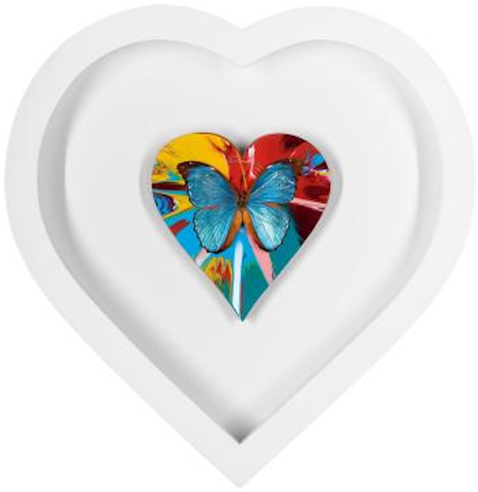 Beautiful Eden Valley Hospice Spin Heart (With Butterfly) by Damien Hirst