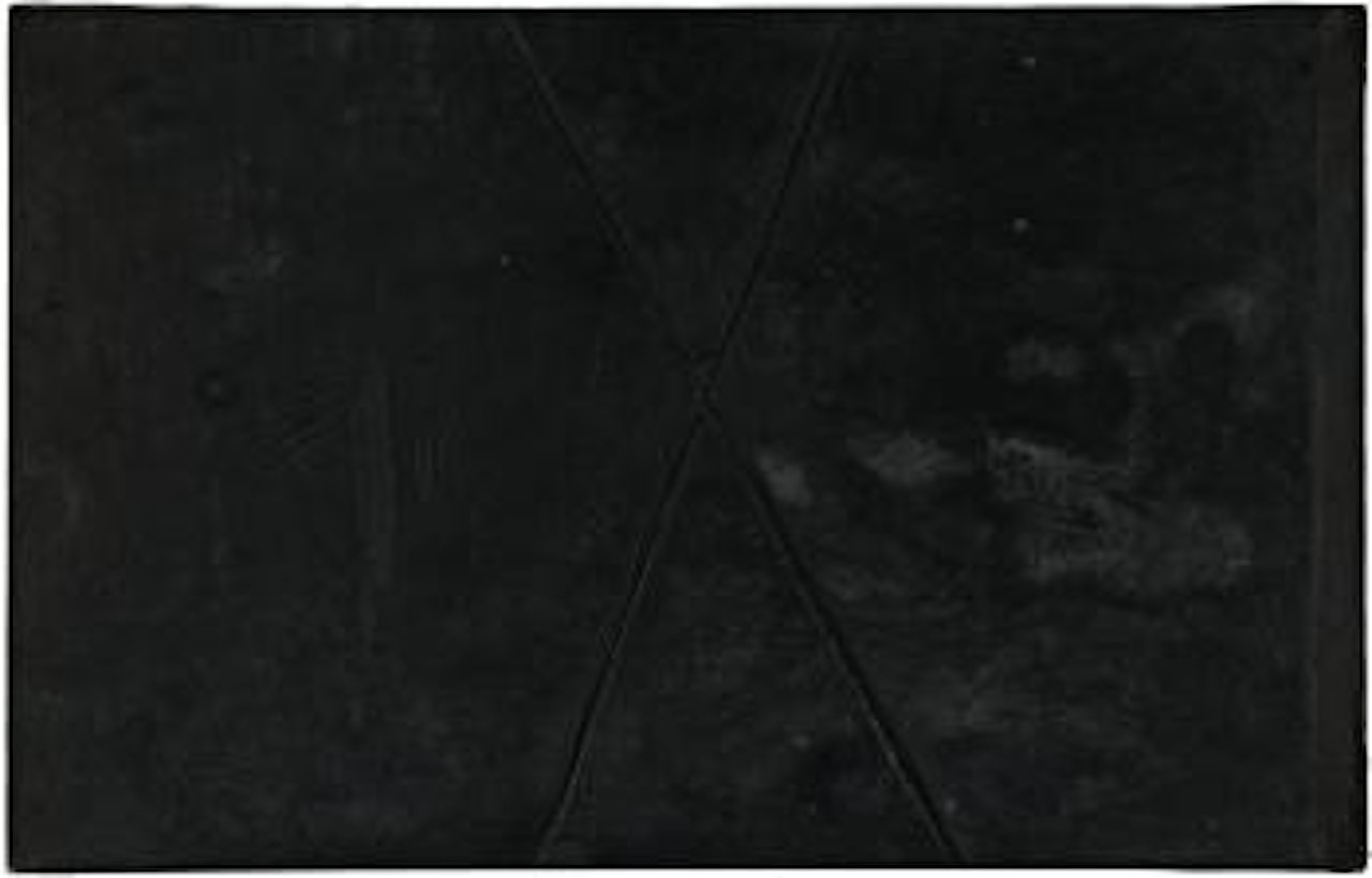 Grey Of The Vertical Cross by Antoni Tapies