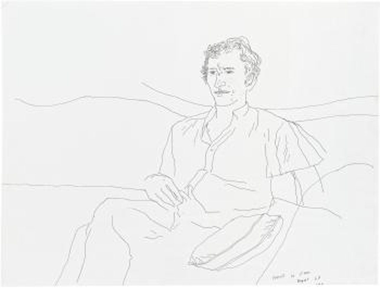 Ferrill In Rome by David Hockney