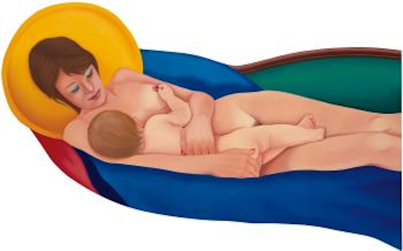 Barbara And Baby by Tom Wesselmann