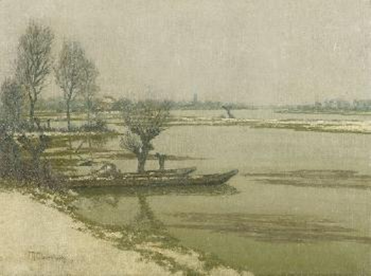 Landschaft am Niederrhein by Max Clarenbach