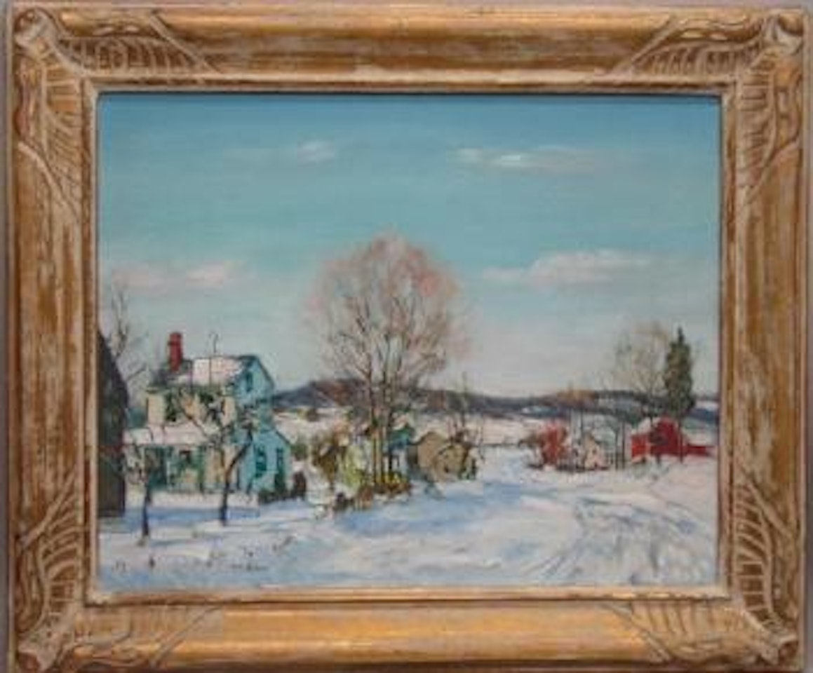 White horse country, Sellersville scene by Walter Emerson Baum