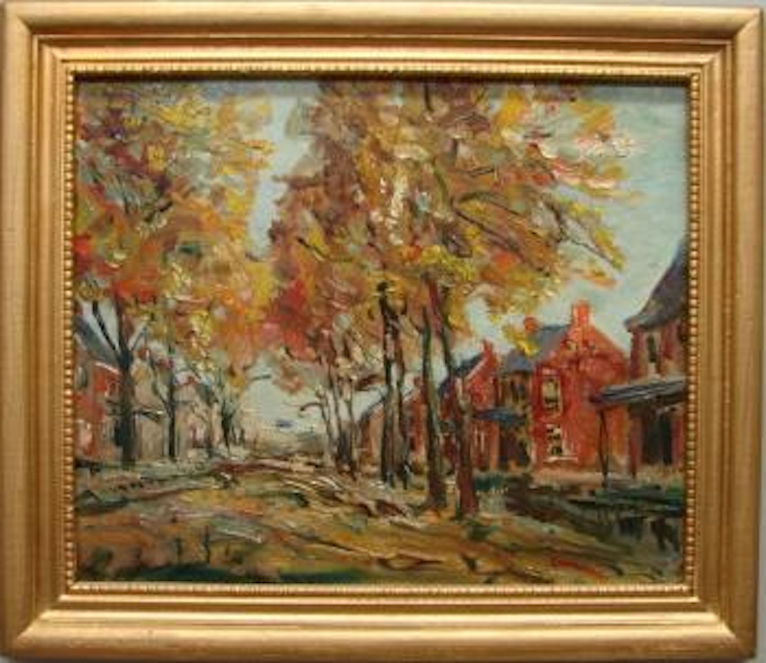 Fall landscape by Walter Emerson Baum