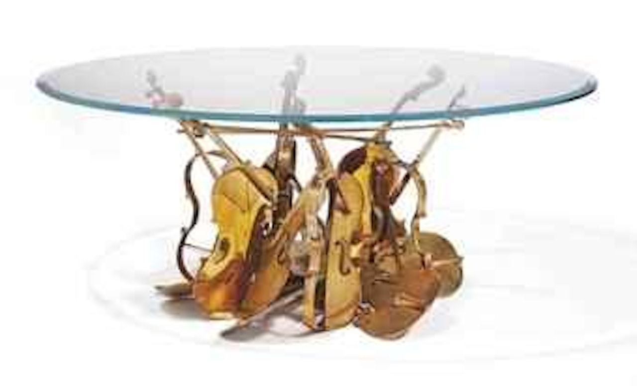Untitled (Violin Table Base) by Arman