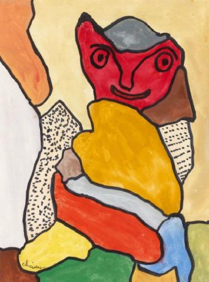 Paysage au visage rouge by Gaston Chaissac