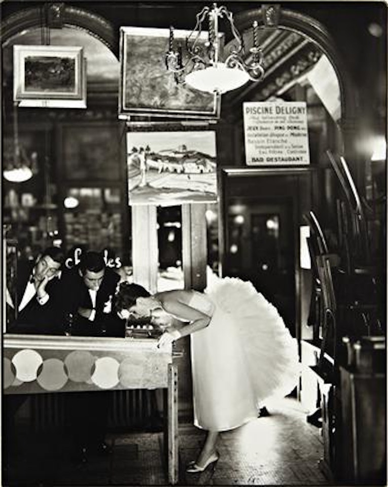 Suzy Parker, Evening Dress by Lanvin-Castillo, Café des Beaux Arts, Paris, August, 1956 by Richard Avedon