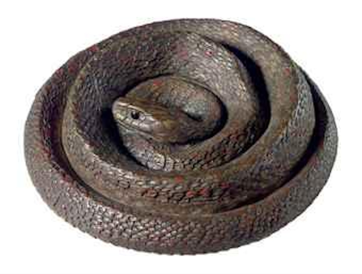 A Patinated and Lacquered Paperweight by Jean Dunand