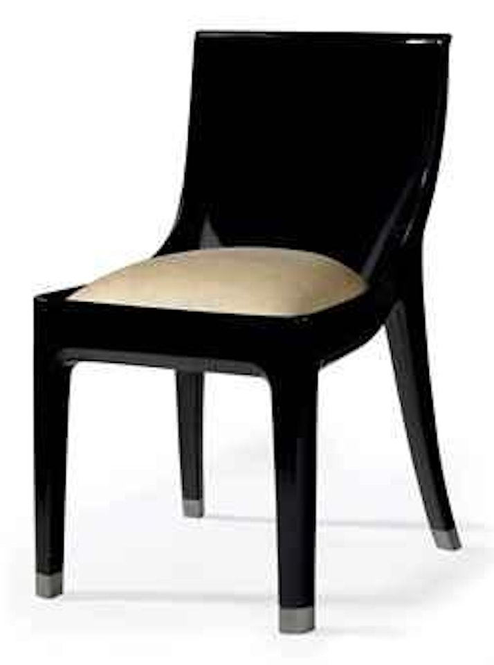 A Lacquered Cast Stone Composite Prototype Chair by Jean Dunand