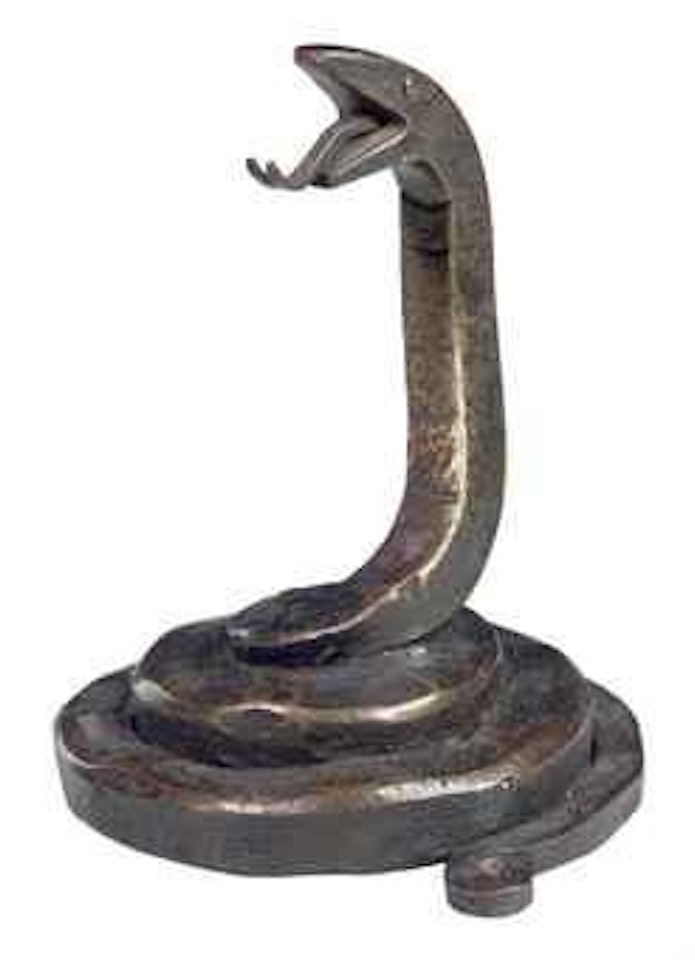 A Patinated Bronze Paperweight by Edgar Brandt