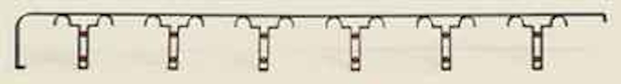 A Lacquered Metal Handrail by Jean Royere
