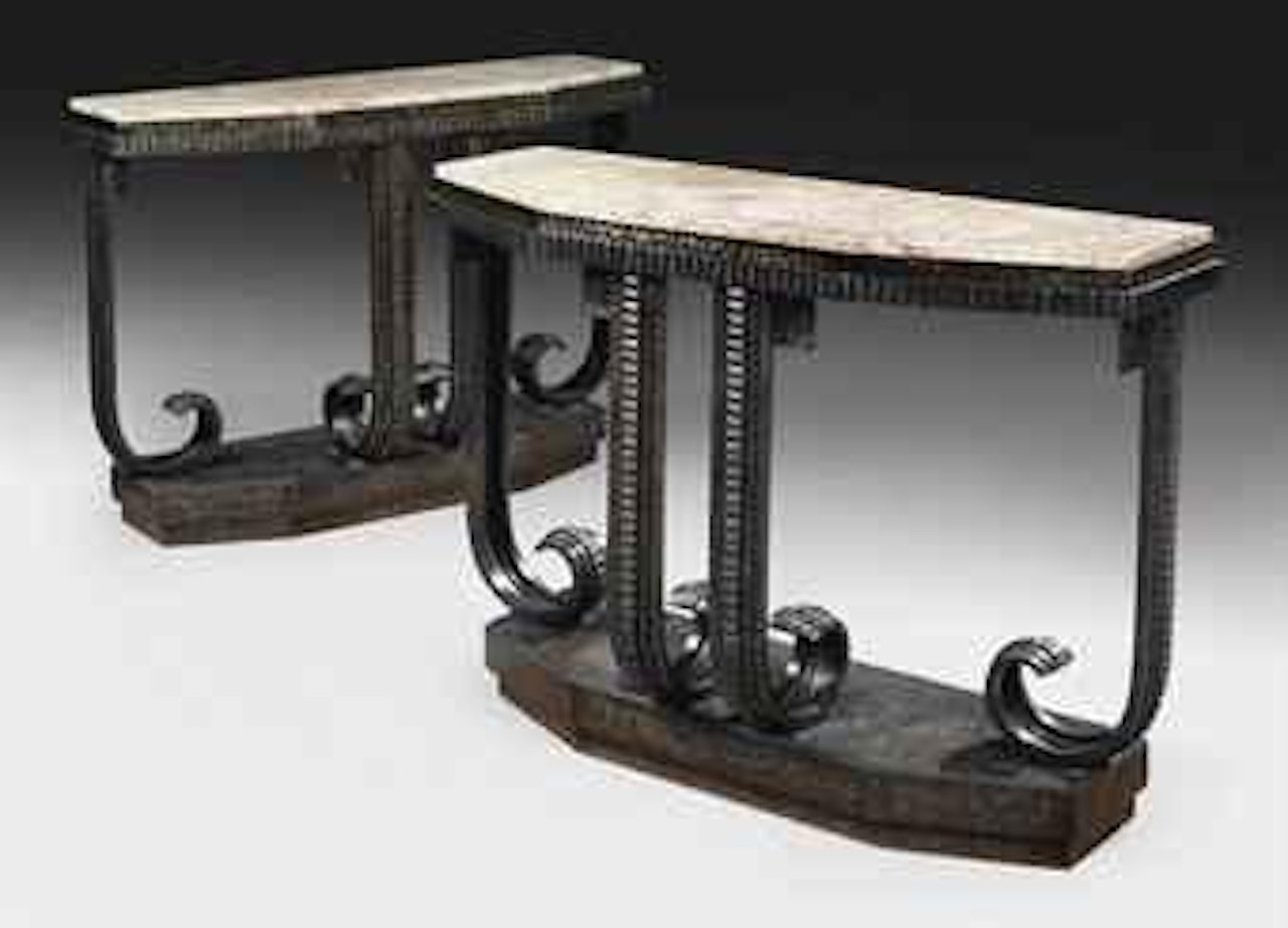 Pair of Console Tables by French School