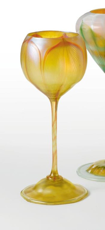 An Early Floriform Vase by Tiffany Studios