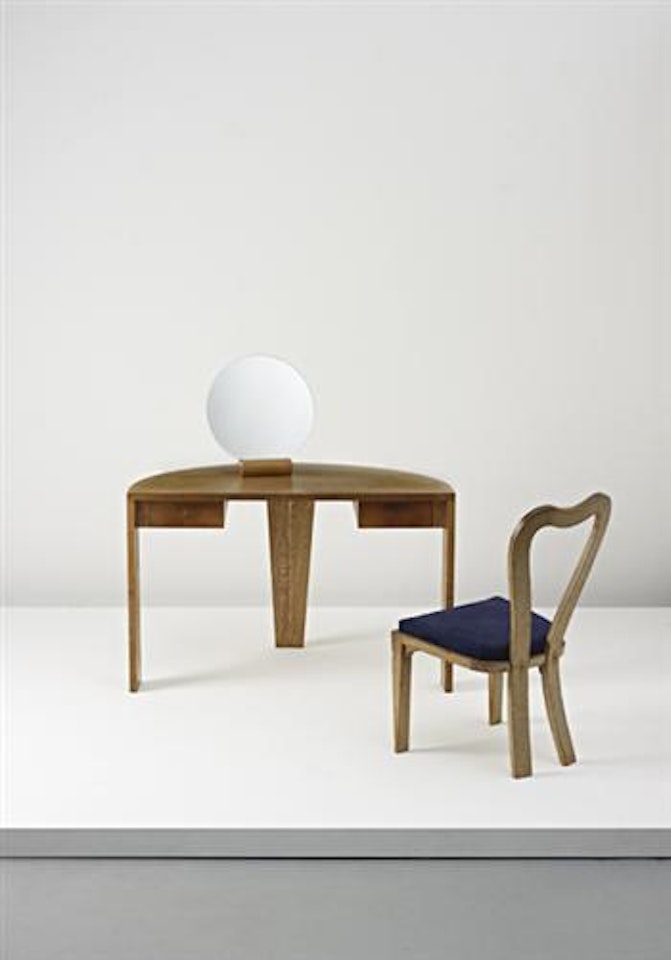 Vanity table and chair by Jean Royere