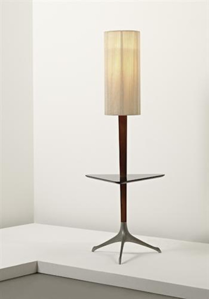 Rare Tri-symmetric floor lamp by Vladimir Kagan