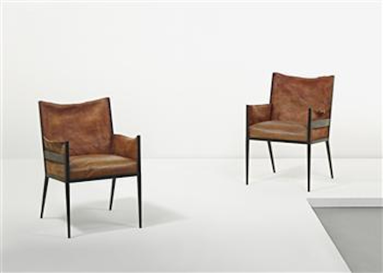 Rare pair of armchairs by Jean-Michel Frank