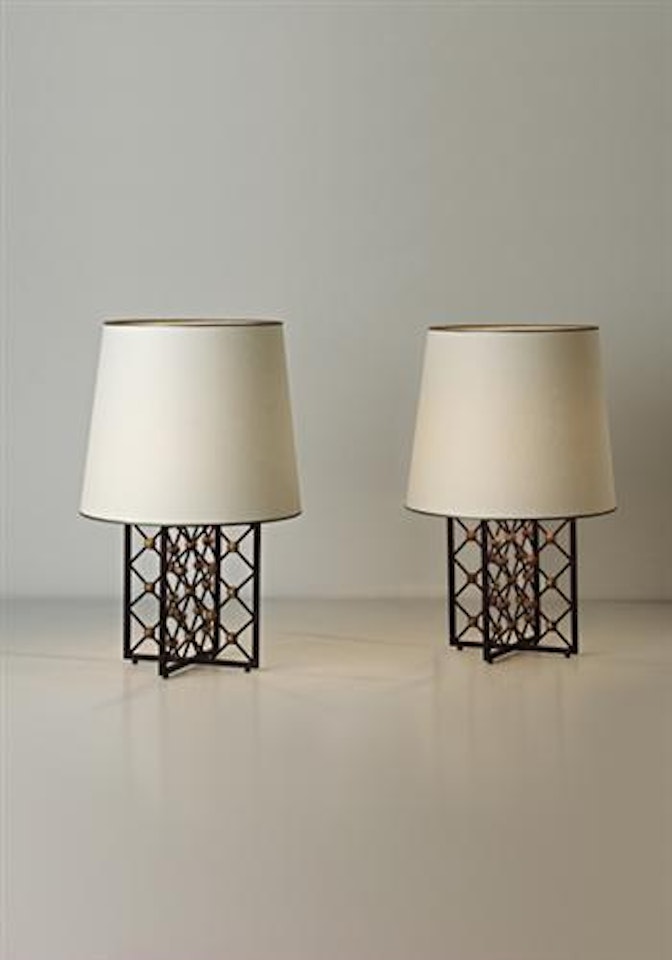 Pair of Tour Eiffel table lamps by Jean Royere