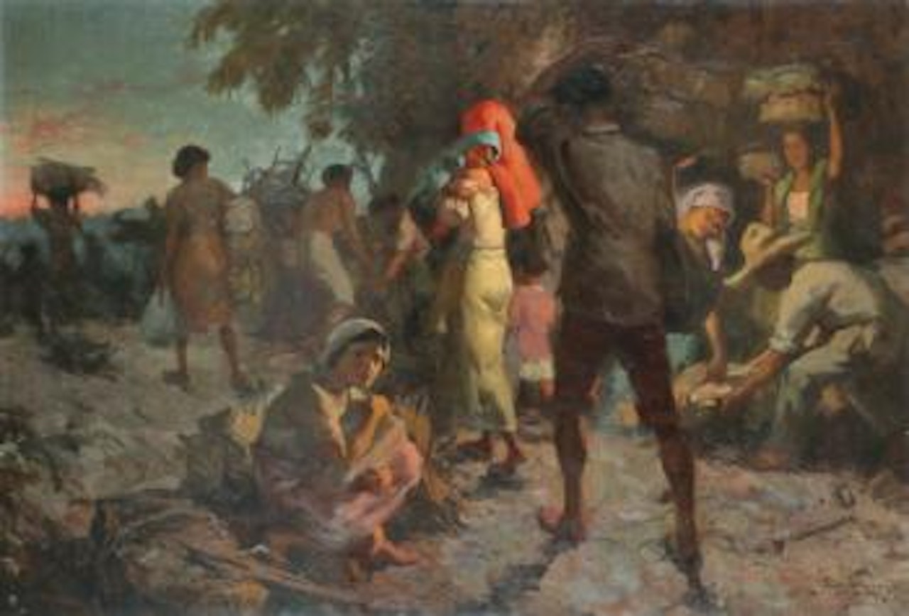 Manila At Night by Fernando Amorsolo