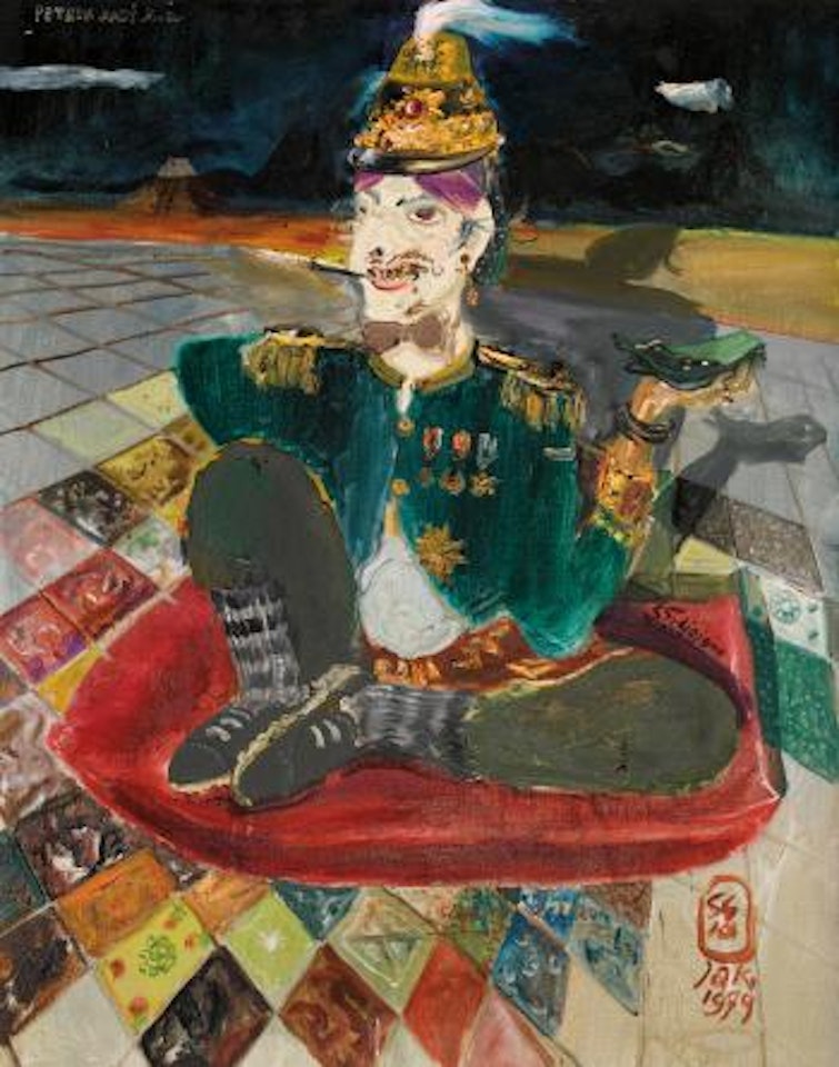 Petruk Dadi Ratu (Petruk Becomes King) by Sindutomo Sudjojono