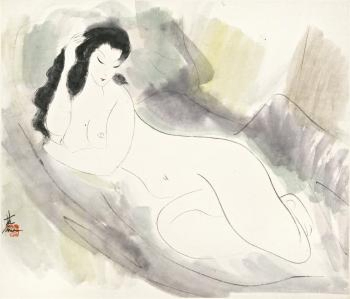 Nude by Lin Fengmian
