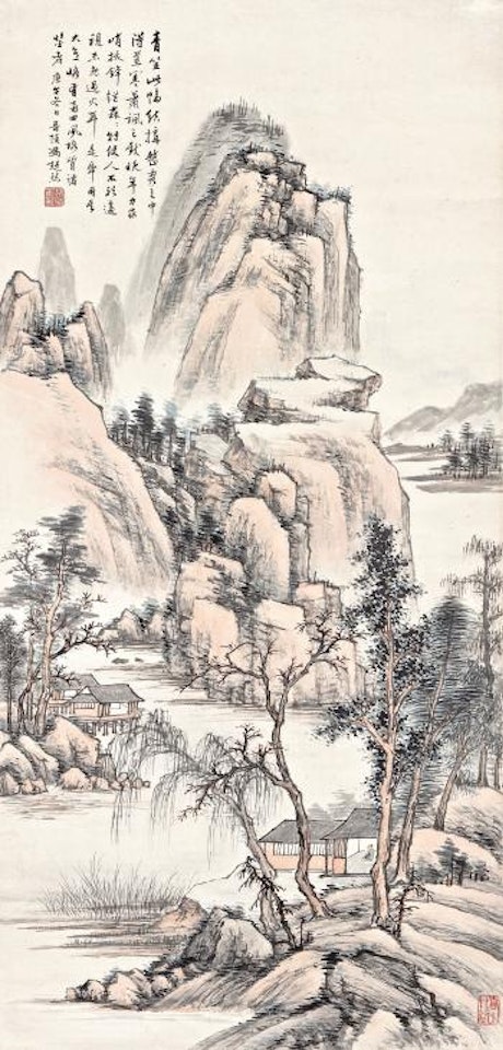 Dwelling By A Stream by Feng Chaoran