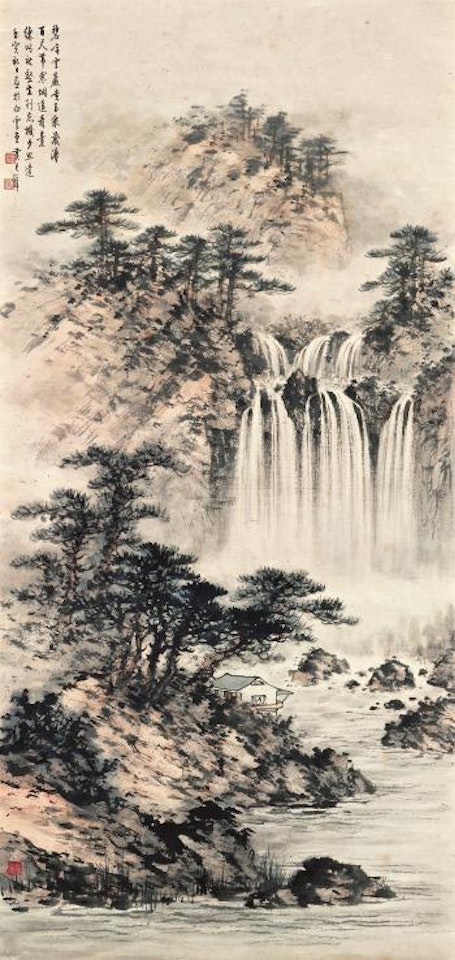 Habitat By The Waterfall by Huang Junbi