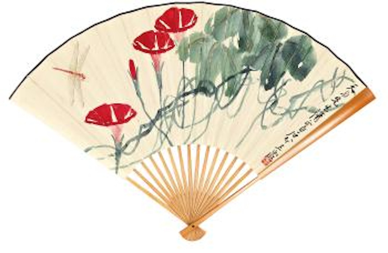 Morning Glories And Dragonfly by Qi Baishi