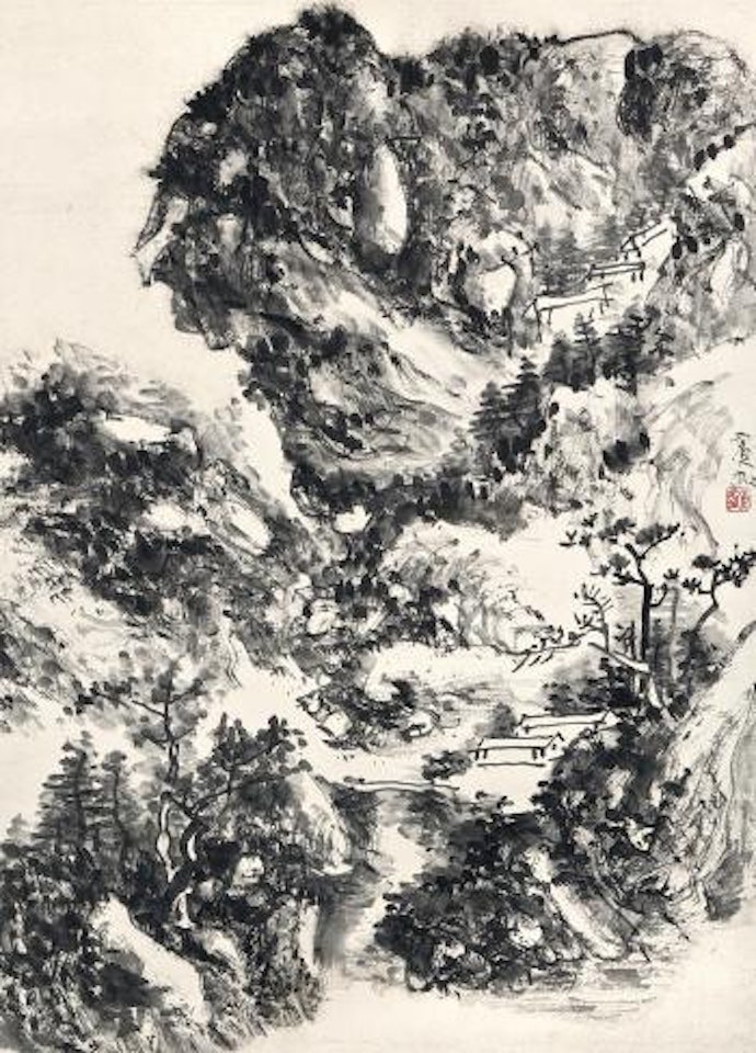 Landscape by Huang Binhong