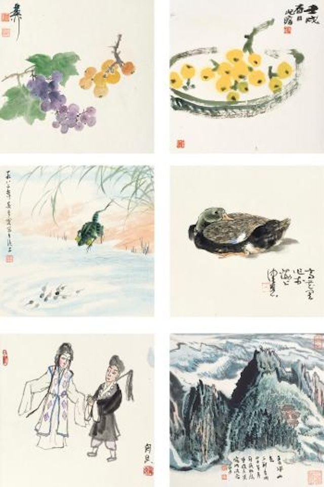 Various Subjects by Chen Peiqiu  by Chen Qiucao  by Cheng Shifa  by Guan Liang  by Huang Huanwu  by Lu Yanshao  by Tang Yun  by Wang Geyi  by Wu Qingxia  by Xie Zhiliu  by Ying Yeping by Zhu Qizhan