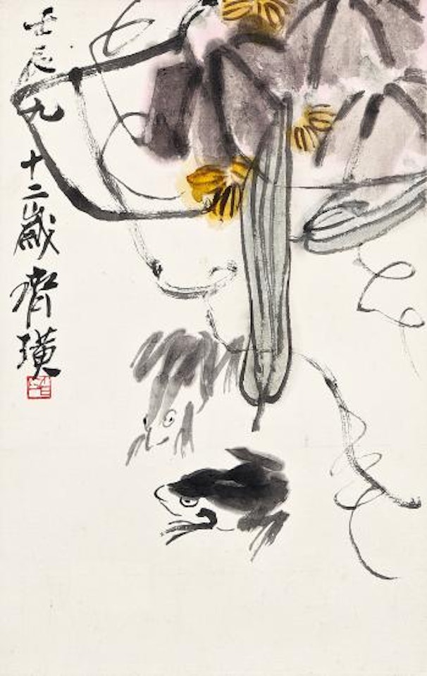Gourds And Frogs by Qi Baishi
