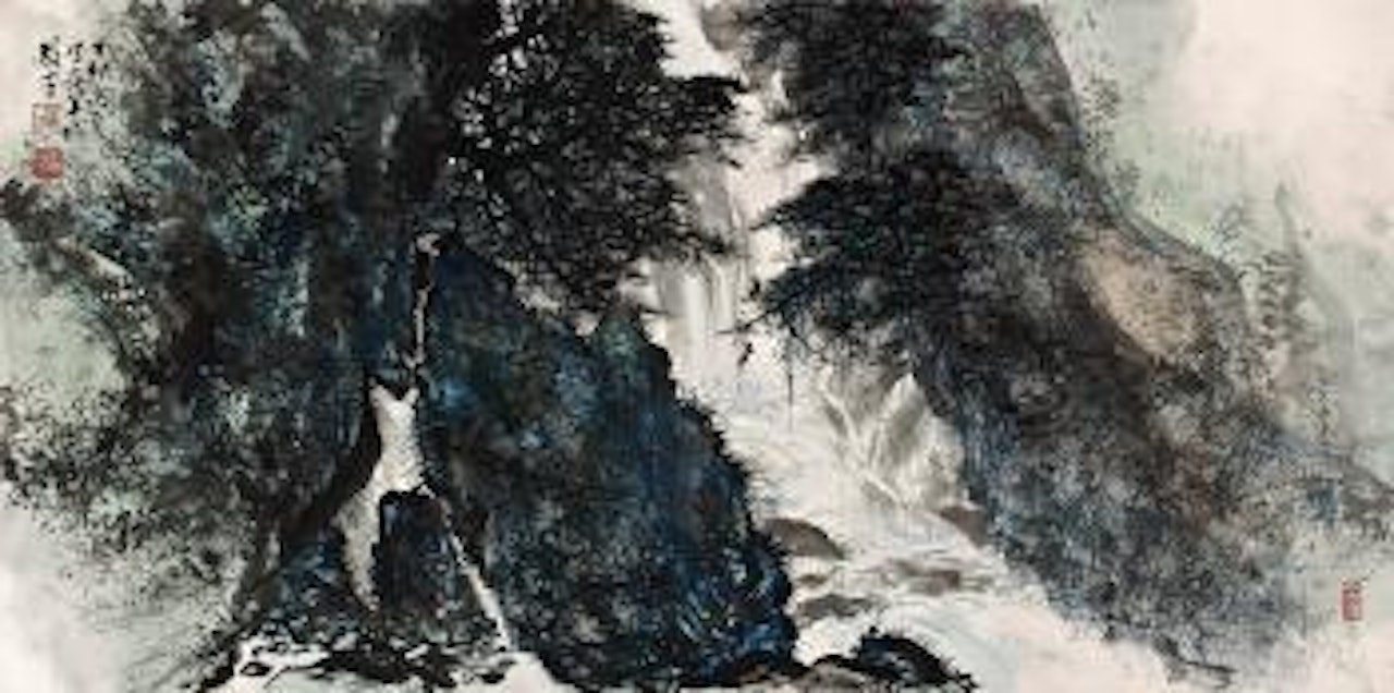 Majestic Waterfall by Li Xiongcai