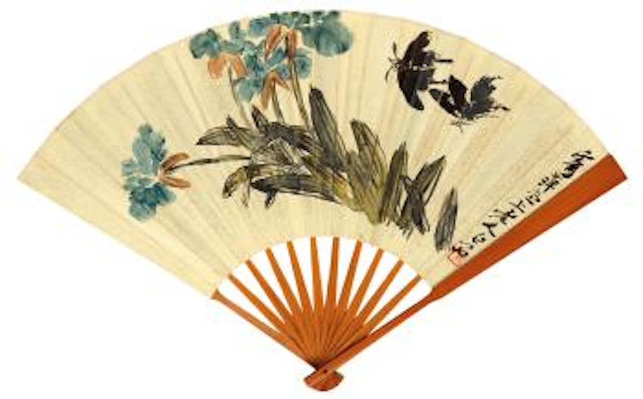 Orchids And Butterflies by Qi Baishi