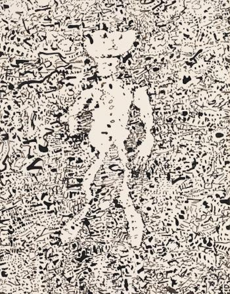 Personage dans un passage by Jean Dubuffet