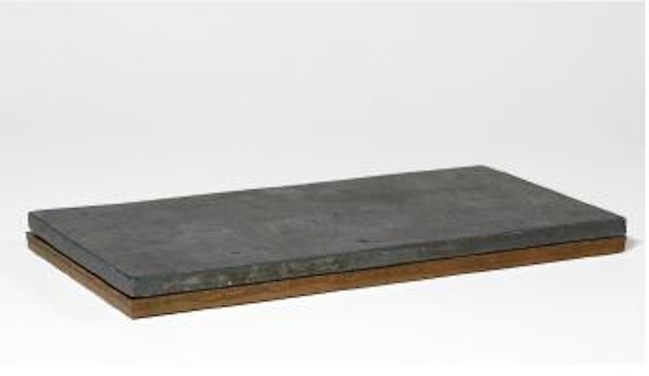 Satier: lead on copper by Carl Andre