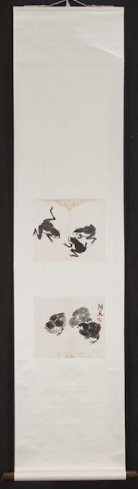Chicken and frogs by Qi Baishi
