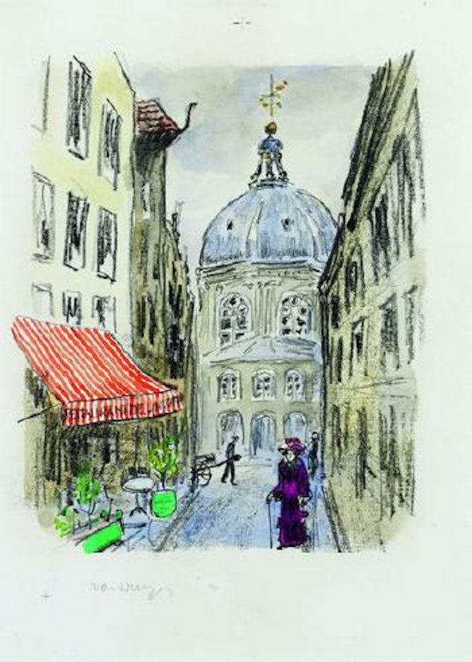 La rue Mazarine et l'Institut by Kees van Dongen