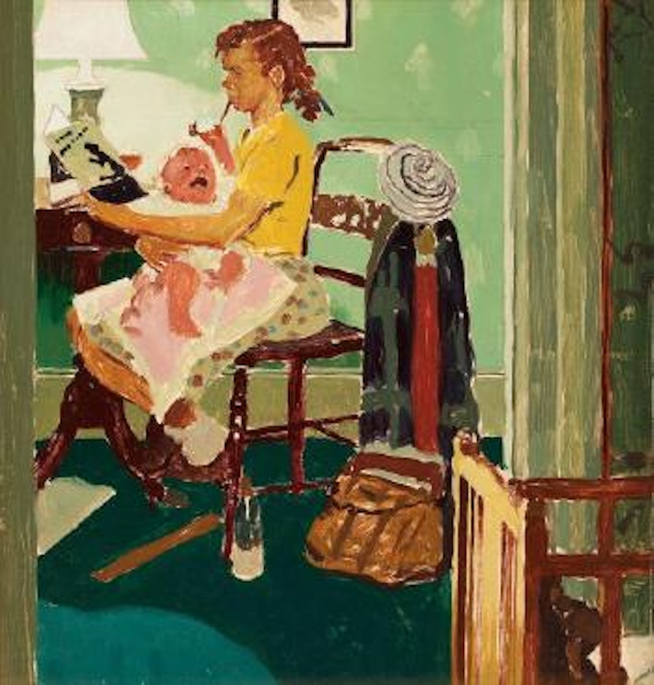 The babysitter by Norman Rockwell