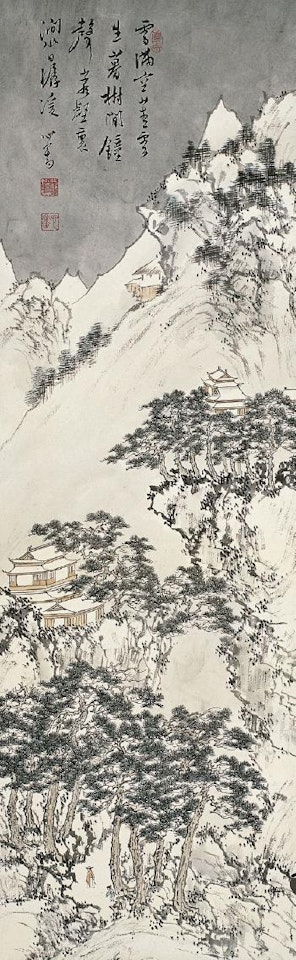 Mountains after snow by Pu Ru
